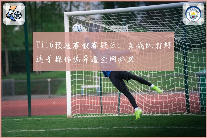 Ti16预选赛假赛疑云:某战队打野选手操作诡异遭全网扒皮